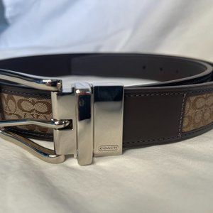 Coach - Dark Brown Leather Belt (34")